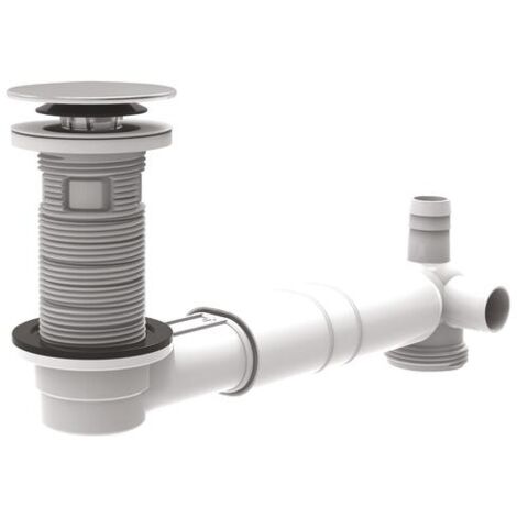 Tubulure de lavabo extra-plate avec Bonde universelle - Valentin (1/2)