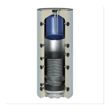 Ballon sanitaire-chauffage acier 800 litres 1 serpentin, cuve 180L  175
