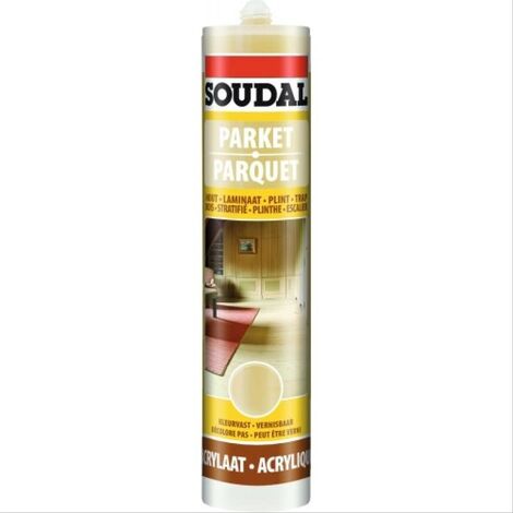 Mastic acrylique parquet SOUDAL chêne moyen - 290ml
