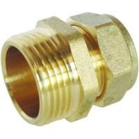 Raccord à compression laiton TC 16 - Mâle 15/21