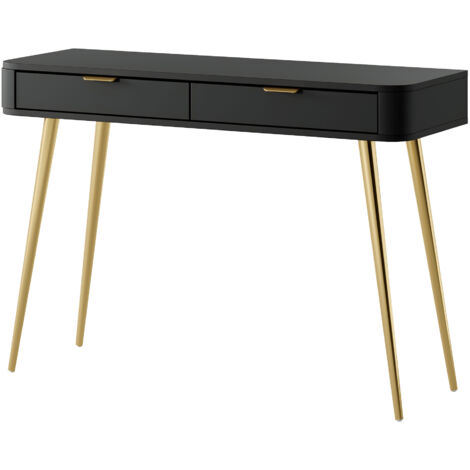 Selsey OVAL - Coiffeuse avec tiroirs - 112 cm - noir
