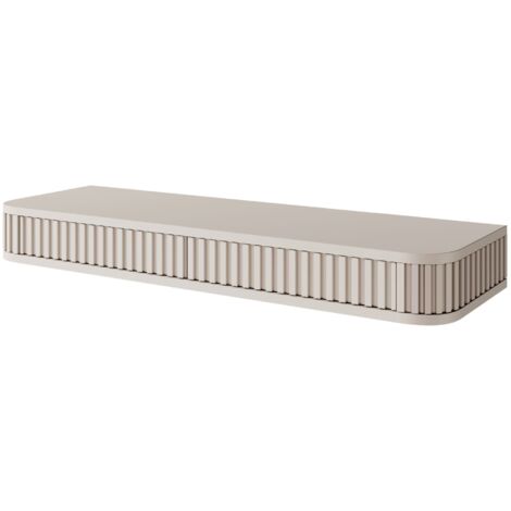 Selsey – Coiffeuse suspendue 2 tiroirs 113 cm – MDF stratifié avec ...