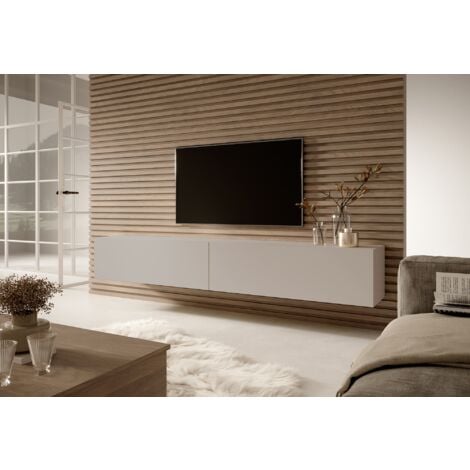 Selsey Bisira Meuble Tv Cm Taupe Gris Beige