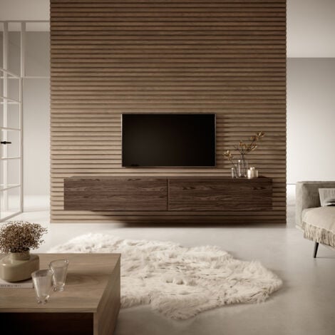 Selsey BISIRA - Meuble TV - 200 cm - Noyer