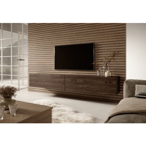 Selsey BISIRA - Meuble TV - 200 cm - Noyer