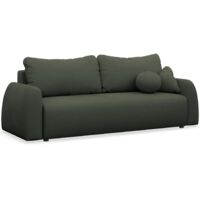 Selsey NUBELLE - Canapé convertible 3 places - vert foncé