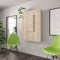 Selsey ESPIGO - Table extensible - 130x80 cm - chêne sonoma - 6 étagères - style moderne