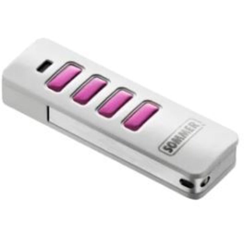 Télécommande 4 Canaux Somloq 2 Pearl Vibe Noir/Rouge APERTO SOMMER