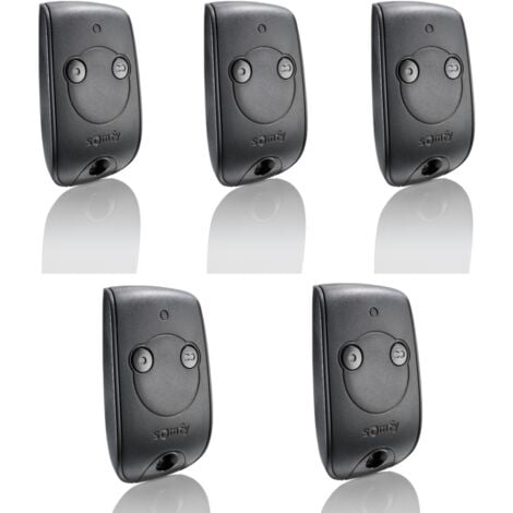 Somfy - lot de 3 télécommandes keytis ns 4 rts - télécommande pour portail  et porte de garage 