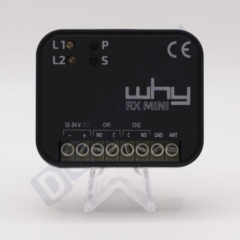 Sice – Récepteur radio universel 433/868 MHz 2 relais – 4790310 – Alimentation 12-24V AC/DC – Compatible avec 40 télécommandes (1/4)
