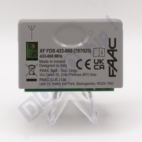 Faac – Récepteur radio pour motorisation 433-868 MHz – Cryptage AES-128 – Programmation auto-apprentissage – 787025
