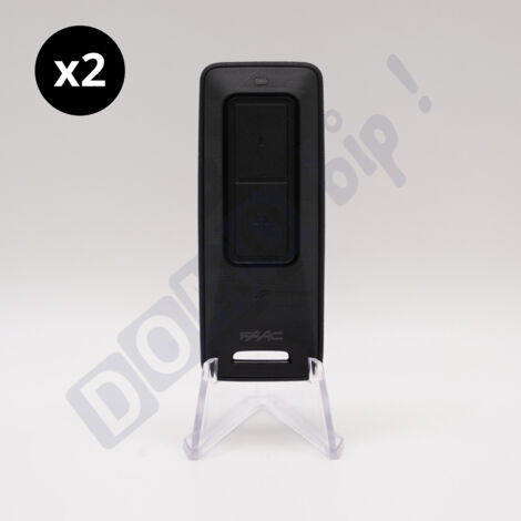 FAAC FDS - XT2 433/868 MHz FDS BD (référence 787019) - Lot de 2 télécommandes 2 canaux pour Portail et porte de garage - Technologie FDS Bidirectionnelle et Double Fréquence 433/868 MHz - (1/5)