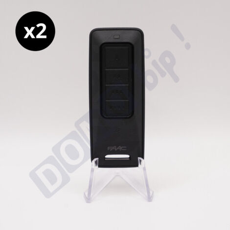 FAAC FDS - XT4 433/868 MHz FDS BD (référence 787020) - Lot de 2 télécommandes 4 canaux pour Portail et porte de garage - Technologie FDS Bidirectionnelle et Double Fréquence 433/868 MHz - (1/5)
