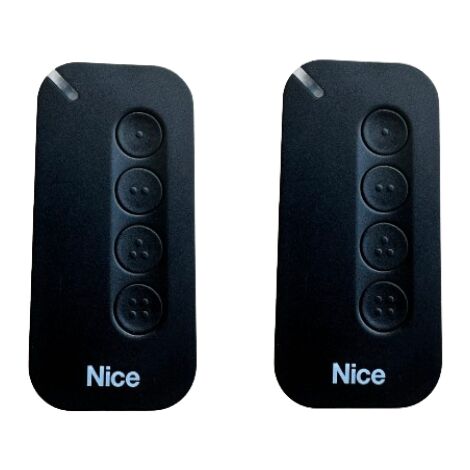 NICE MYGO4 - Lot de 2 Nouvelles Télécommandes 4 canaux pour Portails et Portes de Garage - Remplace les Gammes FLOR-S, ONE, et FLORE - Fréquence : 433,92MHz - Rolling Code