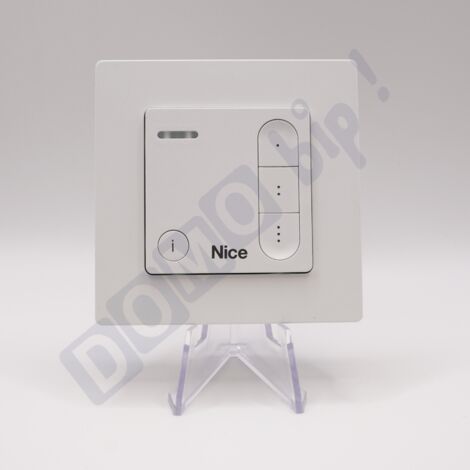 NICE DOMIW3C - Télécommande murale sans fil 3 canaux – Nouvelle gamme Nice DOMI – Fréquence 433,92 MHz - Remplace WM003C / WM001C (1/5)