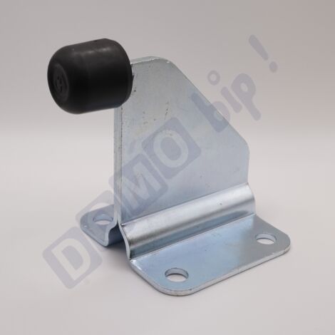 V2 - Butée robuste demi-lune pour portail automatique ou manuel - Fixation sur platine - Acier galvanisé - Kit visserie non inclus (1/3)