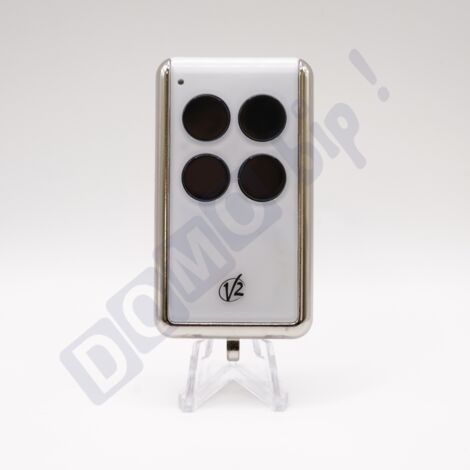 V2 MATCH blanche - Télécommande universelle 4 canaux pour portail, garage, volets - Fréquence 433,92MHz - Apprentissage rapide (1/5)