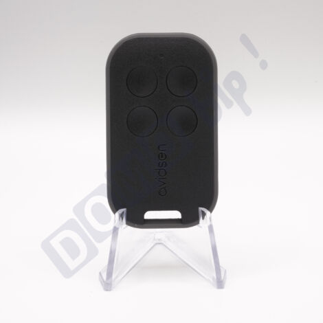 AVIDSEN 114258 - Télécommande universelle 4 boutons pour motorisation de portail et garage - Fréquence 433,92 MHz - Rolling Code - Programmation par apprentissage