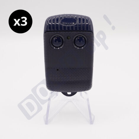 ALLMATIC BRO2WN - Lot de 3 télécommandes 2 canaux pour motorisations de portail et porte de garage - 433,92 MHz - Codage Rolling Code (1/3)