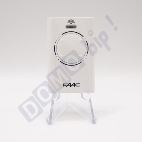 FAAC XT4 868 MHz Blanche (réf. 787010) - Télécommande 4 Boutons pour portails et porte de garage - Fréquence 868,35 MHz - Télécommande Sécurisée à Code Tournant - Compatible Récepteurs SLH