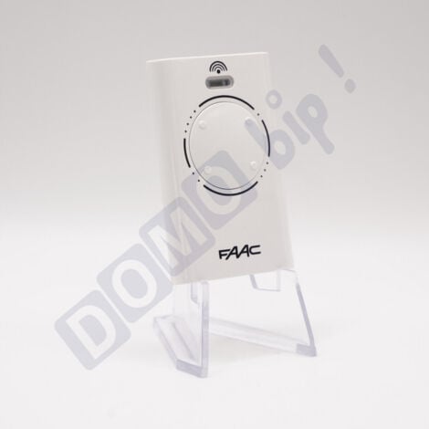 FAAC XT4 868 MHz Blanche (réf. 787010) - Télécommande 4 Boutons pour portails et porte de garage - Fréquence 868,35 MHz - Télécommande Sécurisée à Code Tournant - Compatible Récepteurs SLH