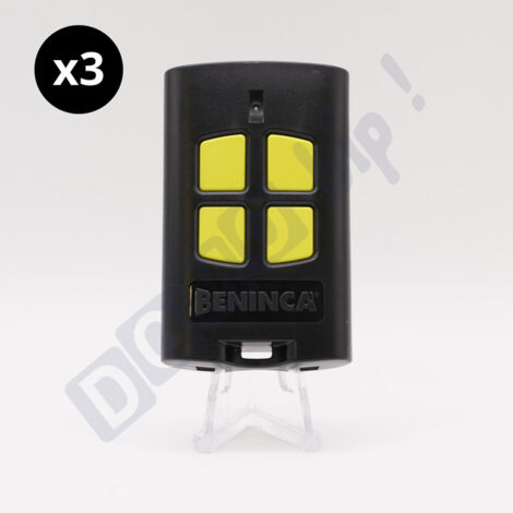 Beninca TO.GO 4 VA – Lot de 3 télécommandes 4 canaux 433,92 MHz pour portail/garage – Double codage ARC/Rolling Code – Compatible ONE.2WO / ONE.2WB / ONE.2WI / ONE.4WB (1/5)