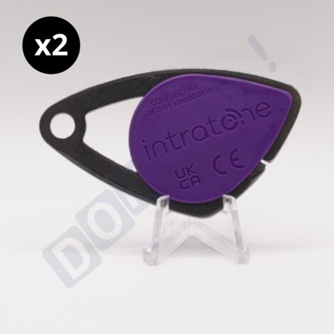 INTRATONE - Lot de 2 Badges mifare de Proximité Intratone violet 08-0109 - Sécurisé RFID  Étanche IP68  Accès Contrôlé pour Copropriétés et Immeubles  Programmation par Syndic uniquement