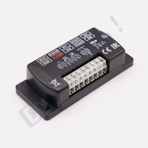 Nice flox2r : récepteur 2 canaux à 433,92 mhz à code tournant - mémoire jusqu'à 63 codes