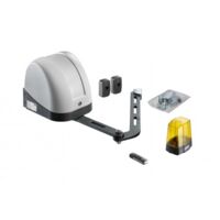SOMMER TWIST AM 250Kg - Kit Motorisation pour portail battant (1 vantail Maître) avec 2 x 4019 (Emetteurs) + 1 x s13494 (Photocellules) + 1 x 5069 (Feu clignotant)
