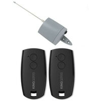 Kit Sécurité Avec 2 Télécommandes Et 1 Récepteur Extérieur - Fréquence 433 MHz - Rolling Code - Pour Portail, Garage, Lumières