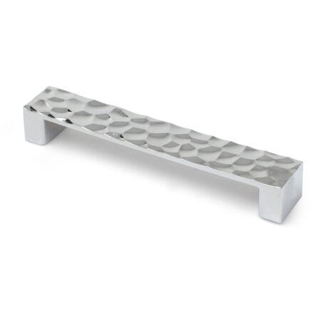 Maniglia moderna per cassetti mobili armadi cucine finitura brill e distanza tra i fori 128 mm, cod. 857