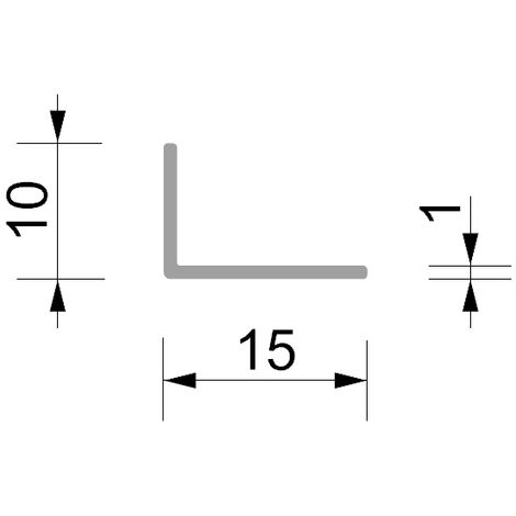 Profilo angolare quadrato 1m » Logicsun