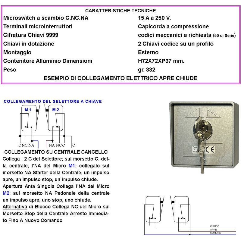 Interruttore Di Contatto Magnetico Con Montaggio Superficiale - Foto 9
