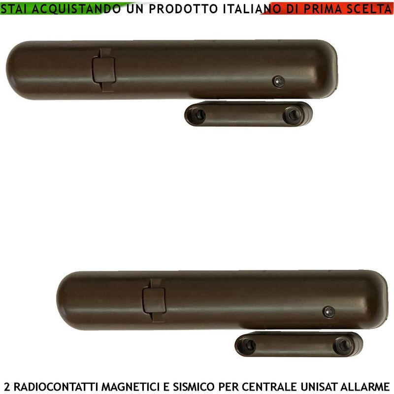 Rilevatori Magnetici e Sismici 2 Pezzi Via Radio Frequenza 868 MHz