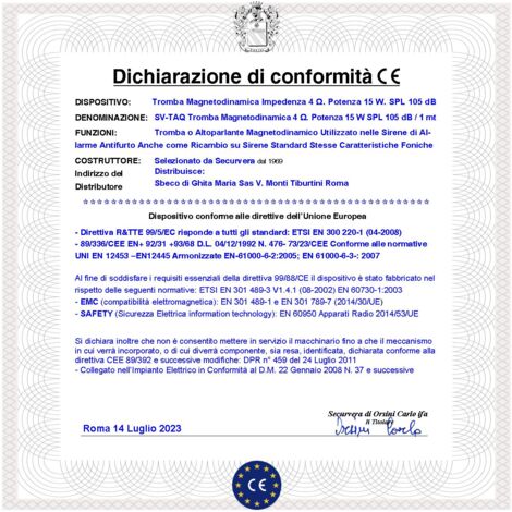 Sirena D'Aria Per Auto 12V - Tromba D'Allarme 110dB, In Metallo, Per Auto, Camion, Moto E Barche - Foto 3