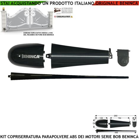 Kit Coperchio 9686868 Cover in ABS Ricambio per Motoriduttori BOB Della Benincà Montati su Cancelli Elettrici la Confezione è Composta da 4 Pezzi Oltre ad Ornare il Motore lo Protegge Dalla Polvere (1/4)