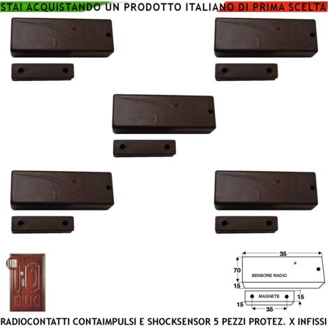 SENSORE INFRAROSSO RADIO 2 PEZZI PIR40VR CODICE SECUR-LISA64 ANTIFURTO WIRELESS DOPPIO RILEVATORE INFRAROSSO SENSORE DI MOVIMENTO (1/4)