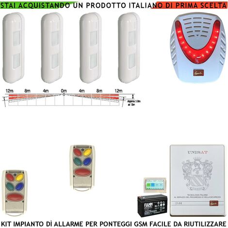 SIRENA DA INTERNO A FILO PER ALLARME ANTIFURTO CASA SISTEMA DI SICUREZZA DA  120 dB