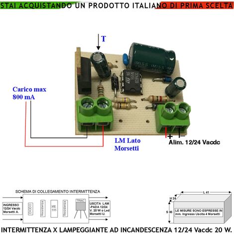 Relè Freccie Intermittenza Dispositivo Lampeggiatori Con Check Piag Ape 50