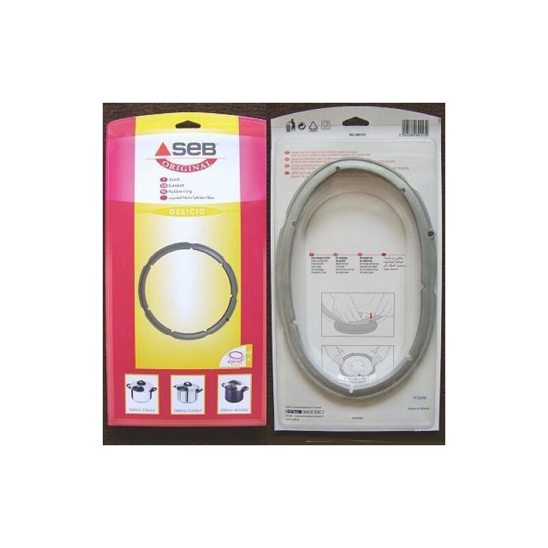 Seb - Joint Cocotte Minute 4,5l / 6l - Inox - Diam 220mm - Delicio - 980157