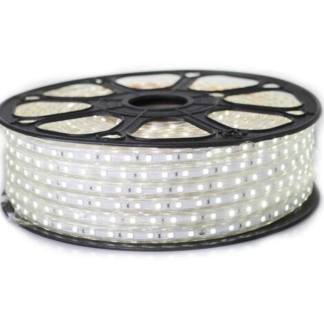 Cinta LED profesional 5050 60 LED/m de 25 o 50 metros Blanco Frío Impermeable (IP68) Longitud: 50 metros