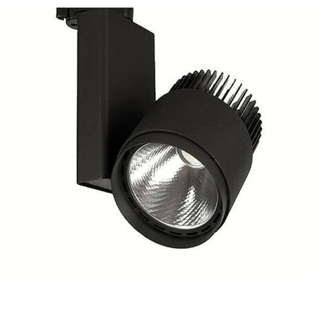 Lámpara LED CREE 50W trifásica 50W blanco neutral 4500K LED Spotlight | Color soporte: Negro