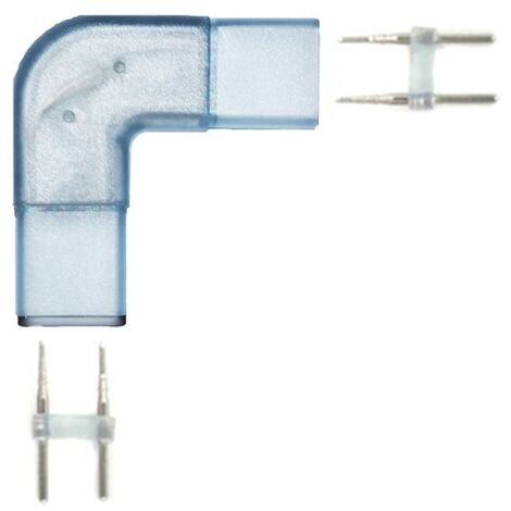 Conector de esquina en forma de L de 8 mm para cinta de LED 220V 5050 o 2835 25 o 50 metros