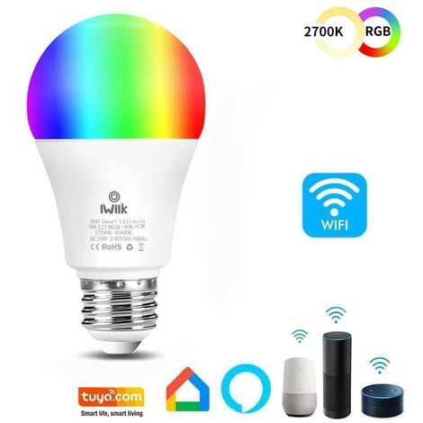 E27 Ampoule LED - RGB+CCT 6W (RGB+ 2700K-6000K) 
