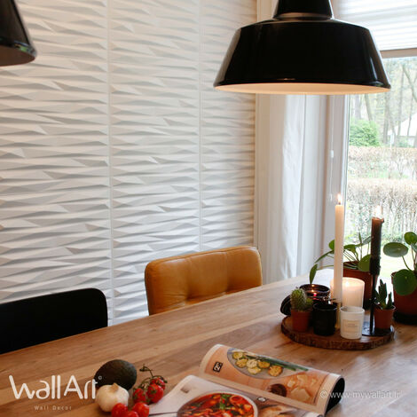 Paneles decorativos 3D Valeria Panel de pared + Pegamento WallArt