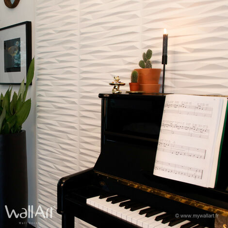 Paneles decorativos 3D Valeria Panel de pared + Pegamento WallArt