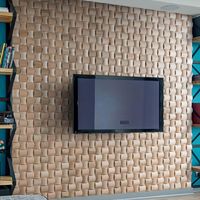 Wood Wallcovering Solid Wood Decorative Wood Panel Wooden Wall Cladding 1m²