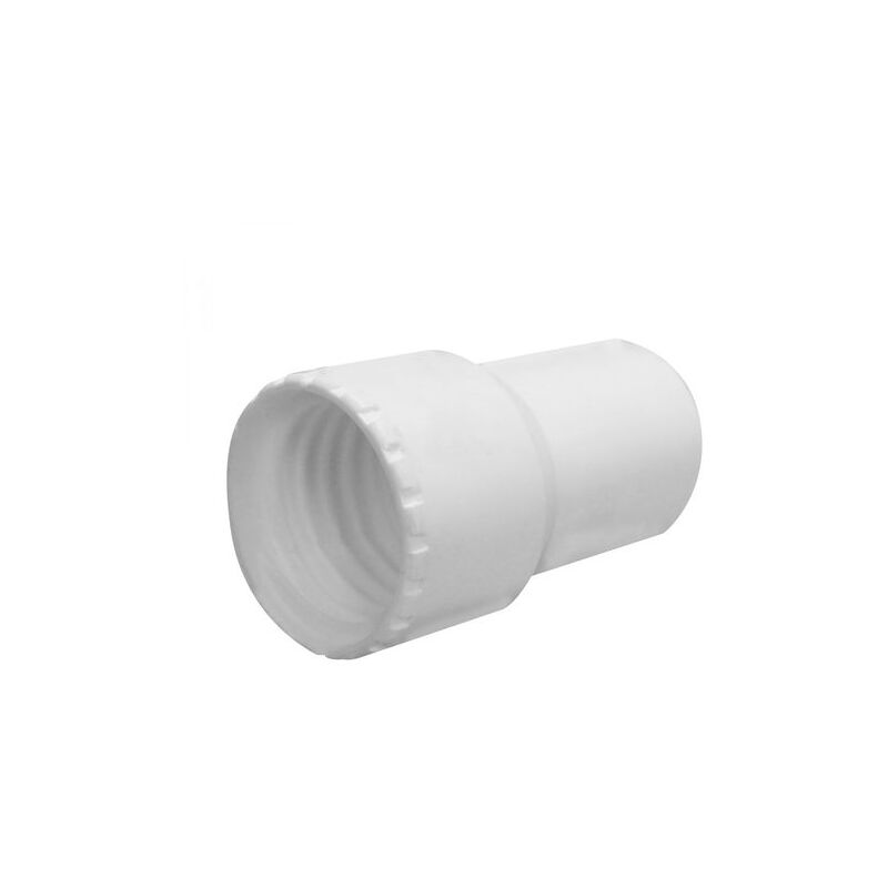 Embout PVC Pour Tuyau Flottant Piscine - Diamètre 38 Mm, Blanc - Connexion Balai Aspirateur Et Accessoires