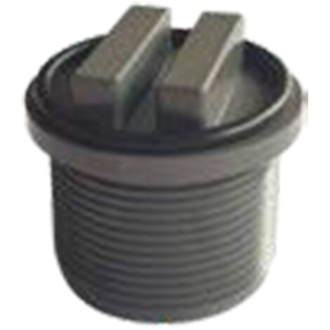 Bouchon de vidange pour piscine avec joint torique - 1 - 1/2 - Gris foncé - SP1022CEDGR - Hayward