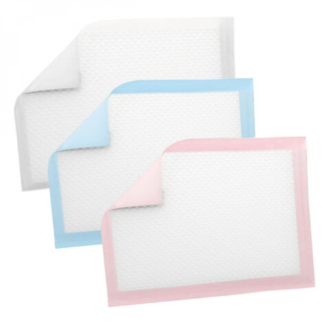 Lot de 200 alèses pour bébé jetables, imperméables - 40 x 60 cm - Rose - Monsieur Bébé (1/4)